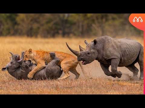 The lion met its death when it attacked the wrong cub.