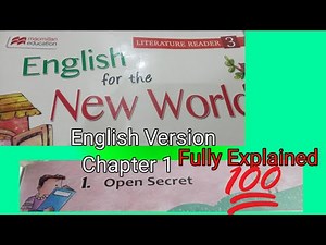 Class 3 English Lesson 1 Of Book Macmillan Education Open Secret | Class 3 | YCC