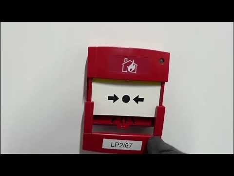 Apollo Fire Alarm | Call Point | KAC Hinged Cover | Break Glass Test | Rest Manual Fire Call Point