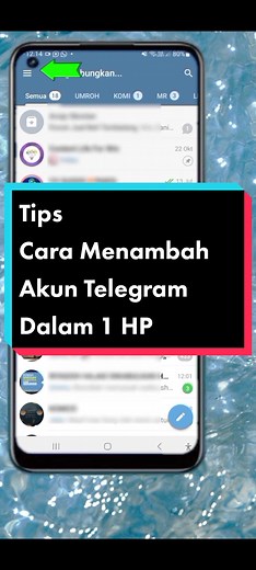 Cara tambah Akun Telegram dalam 1 HP yang sama #tips #fyp #aplikasi #telegram #ViralDiTiktok #foryou #sonycrm
