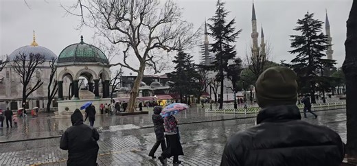 Asr Azan Echoes from Blue Mosque and Hagia Sophia