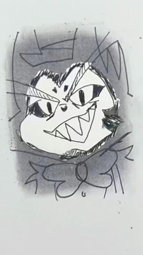 Drawing Husk in an Extremely Unique Style! #husk #hazbinhotel