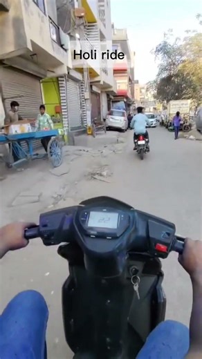 Holi Ride With TVS NTORQ 125 🔥🌈 | Crazy Holi Scooter Ride #shorts