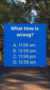 What time is wrong? Can you find the correct answer? #education #prizes #quiz #fun #fblifestyle | iPhone XR