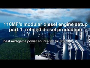 powerful modular diesel engine setup for mid-game part 1 | industrialist