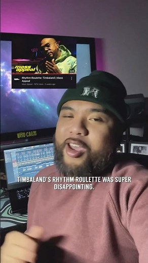 no diss to a GOAT, but Timbaland’s Rhythm Roulette was disappointing. had to do it justice #beats