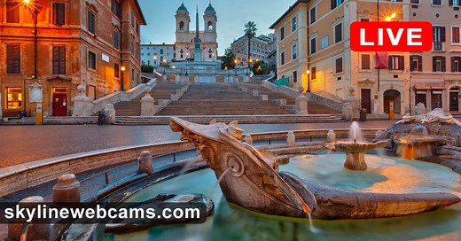 【LIVE】 Webcam Rome - Piazza di Spagna | SkylineWebcams