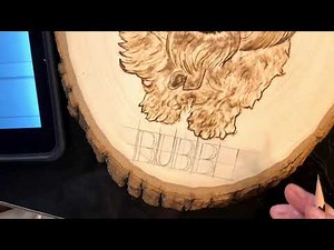 How to woodburn letters - pyrography script - woodburning tutorial