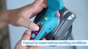 Tile Vibration Leveling Machine for Makita 18V Battery, Cordless Portable Tile Vibrator Tool with 5 Adjustable Speed & Suction Cup & Digital Display & Package Bag for Floor Wall Tile(Tool Only)