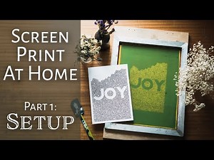 How to Screen Print at Home | Part 1 - Setting up and Exposing your Screen.