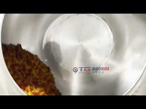 coating pan of gummy candy in factory