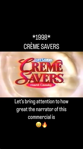 @a90slife on Instagram: "Lifesavers Crème Savers commercial from 1998. . . . . . . . . . . . . . #lifesavers #cremesavers #90sfood #90s #90skid #90sbaby #90saesthetic #90sthrowback #90sads #90scommercial #throwback #nostalgia #nostalgic #childhood #childhoodmemory #discontinued #millenial #memoryunlocked #90stv #80sbaby #80skid #a90slife"