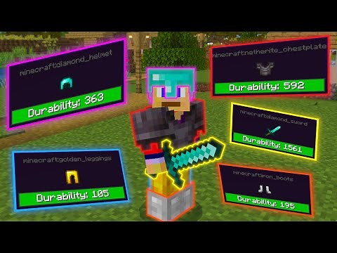How To Get A ITEM DURABILITY MOD In MCPE 1.17! - Minecraft Bedrock Edition! (Java Durability Addon)