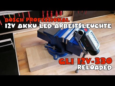 Unboxing & Review Bosch Professional LED Akku Lampe GLI 12V-330