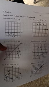 ReflectionsName Graph the image of the figure using the trans... | Filo