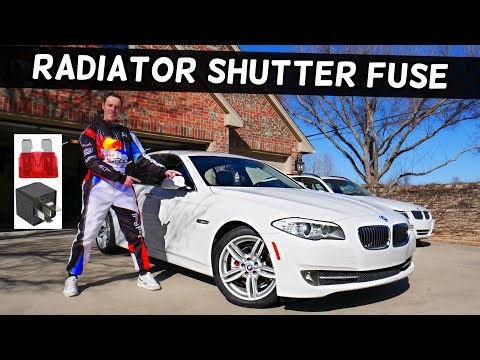 BMW F10 F11 RADIATOR SHUTTER FUSE LOCATION BMW 528i 535i 520i 530i 550i 518d 520d 525d 530d 535d