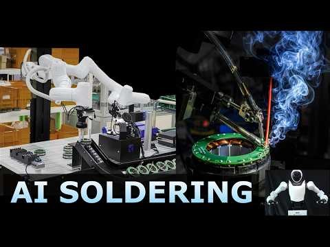 AI-powered Robot Soldering in Factory