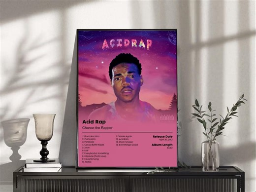 Acid Rap Inspired Poster Hip Hop Album Style Wall Art - Etsy