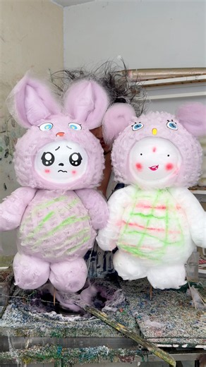 🐰 Cute Bunny Cotton Candy Creation | Handmade Sugar Art