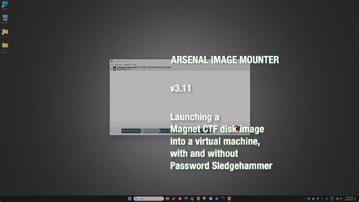 Arsenal Image Mounter v3.11 - Before and After Password Sledgehammer