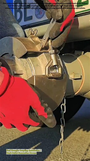 Fuel Transfer Coupling Installation | Tank Outlet Connection Process
