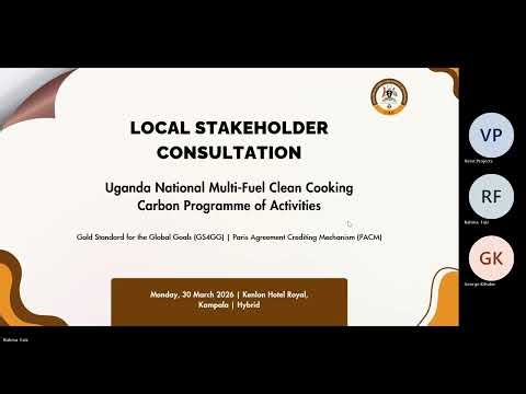Local Stakeholder Consultation Uganda National Multi Fuel Clean Cooking Carbon POA - Part 1