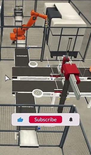 Assembling Line - Object Oriented Programming in Codesys and Simulating in Factory IO #shorts