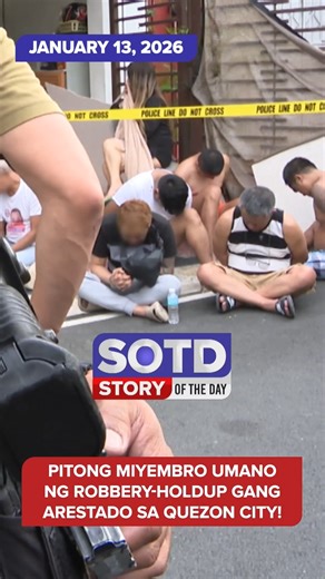 Arestado sa isang bahay sa Greater Lagro, Quezon City ang pitong indibiwal na sangkot umano sa robbery-holdup sa Nueva Ecija. Narekober sa operasyon ang vault na tinangay sa isang convenience store sa Nueva Ecija, isang shotgun, baril, mga bala at hinihinalang shabu. #SOTD (January 13, 2025) | ABS-CBN News