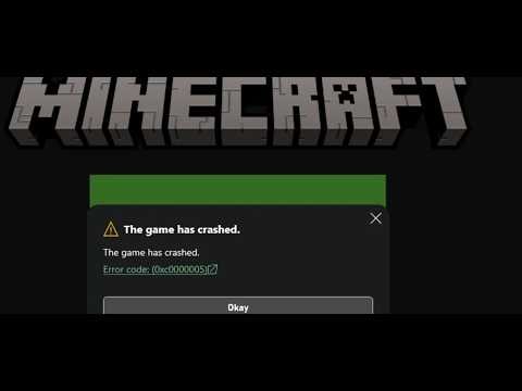 Fix Minecraft Launcher Error The Game Has Crashed Error Code (0xc0000005)/0x1