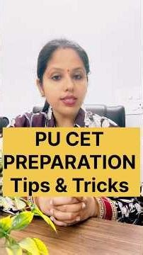 PU CET Complete Preparation in Short Time | Crash Course + Study Material + CET Previous Year Papers