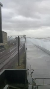 ⚠️ Storm Bram has arrived, and many areas of the country are feeling its full impact. We’re seeing widespread gusts of 60-80mph, overtopping at Saltcoats, and trees/debris on the tracks at several locations. We're working closely with our colleagues at Network Rail Scotland to keep as many trains as possible moving, but please check your journey before heading out. 📽️ From Network Rail Scotland at Saltcoats. | ScotRail
