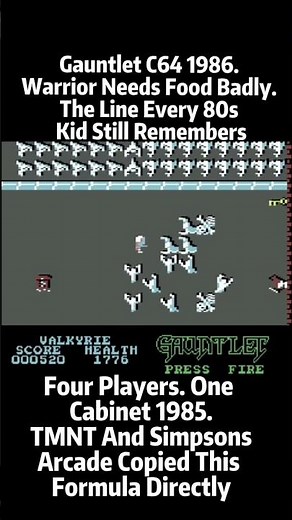 Gauntlet Commodore 64 - The First Arcade Game To Put Four Players On Screen At The Same Time