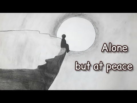 Easy Pencil Drawing Tutorial | Peaceful Minimal Art for Beginners