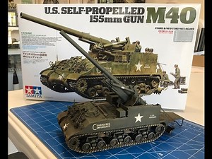 Building the Tamiya 1/35 M40 Self Propelled 155mm Gun