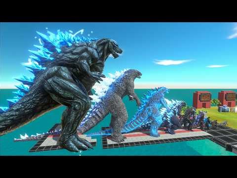 Evolution of Godzilla Earth Final Form Size Comparison VS Mecha-King Ghidorah + Optimus Prime - ARBS