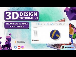 Step-by-Step Tutorial: Designing a VOLLEYBALL in 3D | Tutorial - 3