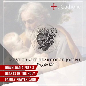 Download the free “Hearts of The Holy Family” Prayer card here: http://s.ripl.com/vtdxe5 | Daily Catholic Bible Readings