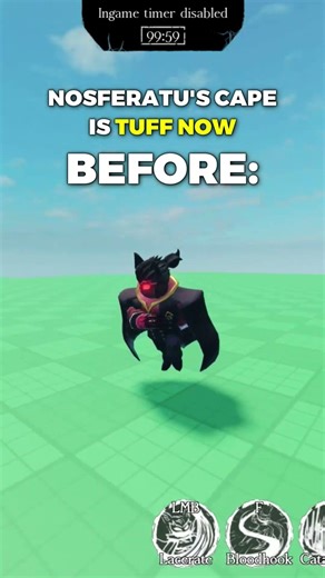 Nosferatu's Cape was UPDATED? #roblox #forsaken