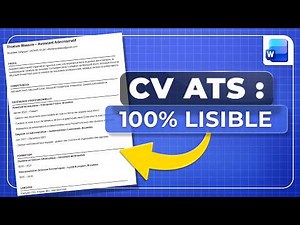 Créer un CV compatible ATS en moins de 5 Minutes sur Word !