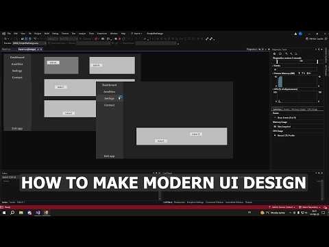 🎨 How to Create a Flat Modern UI Design in C# Windows Forms | Beginner Tutorial