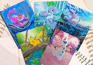 Painted Pokémon Card Request (artists Choice of Card) - Etsy