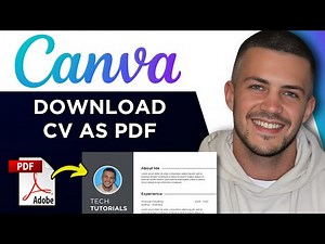 How To Download PDF CV From Canva (QUICK & EASY!)