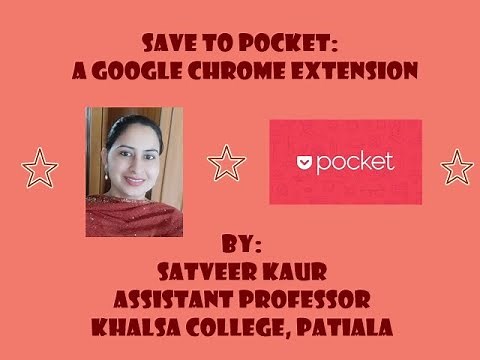 How to use Pocket: A google chrome extension