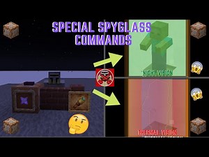 Command Block Tutorial #111: Special Spyglass Commands in Minecraft (1.17+)