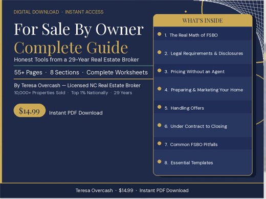 For Sale by Owner Complete Guide & Toolkit — FSBO Checklist, Sell House Yourself, FSBO Guide PDF - Etsy