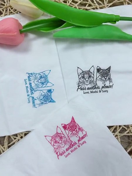 Custom Birthday Napkins, Personalized Photo Text Cocktail Napkins for Family and Friends - Etsy