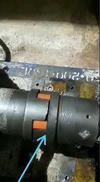 Lovejoy coupling misalignment causing damage