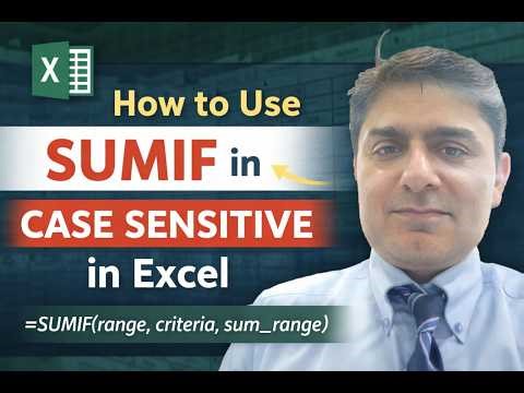 How to use case sensitive sum if and sum ifs in excel | Sum if case sensitive in excel