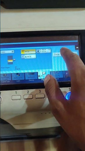 HOW TO CHANGE PAPER thinkness setting / paper type setting ON KONICA MINOLTA COLOR COPIER #techmeta