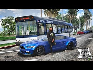 GTA 5 REAL LIFE MOD #556 - BUS DRIVER SIM!!! (GTA 5 REAL LIFE MODS)